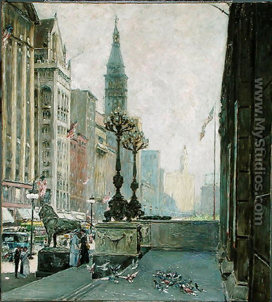 Morning on the Avenue - William Clusmann