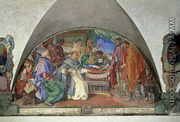 St. Antoninus Drives Away Two False Beggars, lunette, 1613 - Sigismondo Coccapani