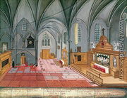 Interior of the Church, from 'L'Abbaye de Port-Royal', c.1710 - (after) Cochin, Louise Madelaine