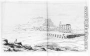 South view of the Acropolis, Athens, from the left bank of the Ilissus, from 'Topography of Athens' - (after) Cockerell, Charles Robert