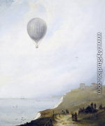Balloon Over Cliffs, Dover, 1840 - E.W. Cocks
