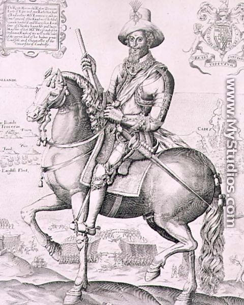 Portrait of Robert Devereux (1566-1601) 2nd Earl of Essex, 1599 - Thomas Cockson