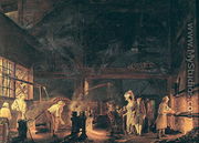 Interior of a Forge, 1771 - Jean Baptiste Bernard Coclers