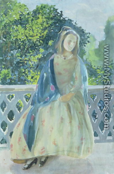 Girl on Balcony, 1900 - Viktor Elpidiforovich Borisov-Musatov