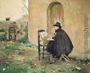 Rusinol and Casas painting, 1890 - Santiago Rusinol Prats