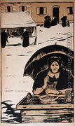 Four Seasons Sellers in Brittany, illustration from 'La Revue Blanche', May 1894 - Paul Serusier