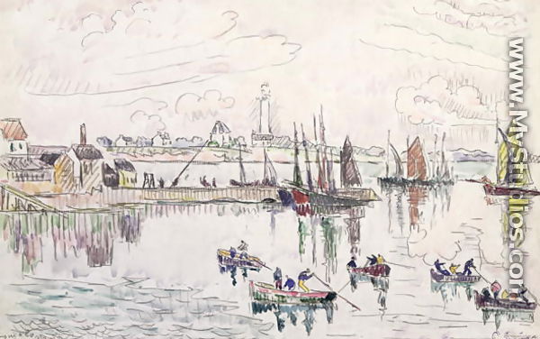 The Port of Lomalo, Brittany, 1922 - Paul Signac