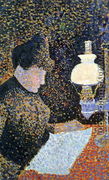 Woman by a lamp, 1890 - Paul Signac