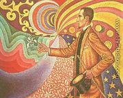 Against the Enamel of Background Rhythmic with Beats and Angels, Tones and Tones and Colours, and a Portrait of Felix Feneon (1861-1944) 1890 - Paul Signac