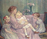 Madame van de Velde and her Children, 1903 - Theo van Rysselberghe