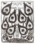 Original sketch for the cover of 'Salome' by Oscar Wilde (1854-1900) c.1894 - Aubrey Vincent Beardsley