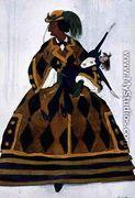 Costume for the Englishwoman, from La Boutique Fantastique, 1917 - Leon (Samoilovitch) Bakst