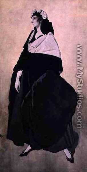 Portrait of Ida Lvovna Rubinstein - Leon (Samoilovitch) Bakst