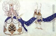 Costume design for The Queen and Her Pages, from Sleeping Beauty, 1921 - Leon (Samoilovitch) Bakst