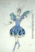 L'Oiseau Bleu, costume design for 'The Sleeping Princess', 1921 - Leon (Samoilovitch) Bakst