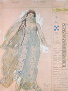 Phaedra, Costume design for the Euripides' drama 'Hippolytos', 1902 - Leon (Samoilovitch) Bakst