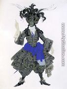 Costume design for a Black Guard for 'The Sleeping Princess', c.1921 - Leon (Samoilovitch) Bakst