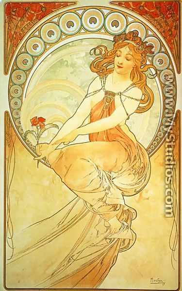 Painting. From The Arts Series. 1898 - Alphonse Maria Mucha