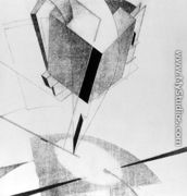 Proun 5 A, 1919 - Eliezer (El) Markowich  Lissitzky