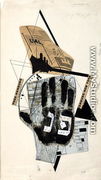 'Sihfs Karta' (Boat Ticket) an illustration from 'Six Stories with Easy Endings'  1922 - Eliezer (El) Lissitzky