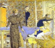 Studio or The Suitor (L'Atelier ou Le Pretendant) 1893 - Edouard  (Jean-Edouard) Vuillard