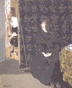 Seated woman with a cup of coffee, 1893 - Edouard  (Jean-Edouard) Vuillard