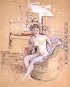Seated Female Nude, 1940 - Edouard  (Jean-Edouard) Vuillard