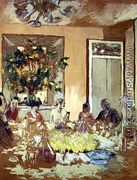 The Dining Room at Chateau de Clayes, 1938 - Edouard  (Jean-Edouard) Vuillard