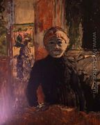 Woman in an Interior - Edouard  (Jean-Edouard) Vuillard