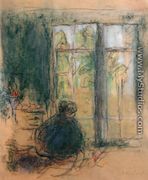 Madame Vuillard at the window, 1915 ( - Edouard  (Jean-Edouard) Vuillard