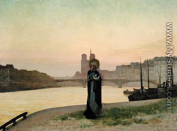 St. Genevieve, 1885 - Edmond-Francois Aman-Jean