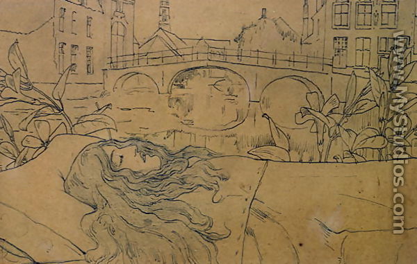 Bruges, The Death - Fernand Khnopff