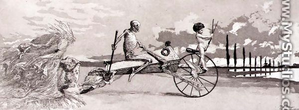 Cupid, Death and Beyond, 1879 - Max Klinger