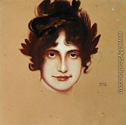 Female Head - Franz von Stuck