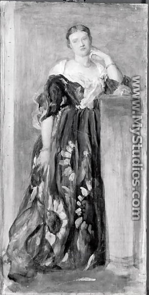 The Hon. Mrs Percy Wyndham, sketch for the life size portrait - George Frederick Watts