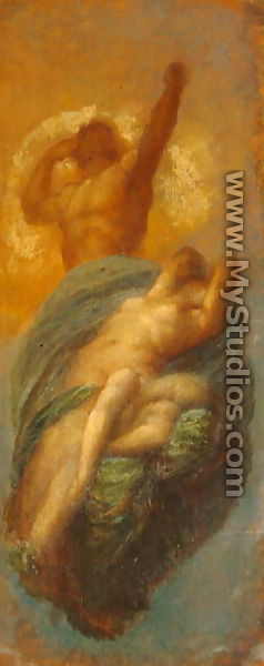 Sun, Earth and their Daughter Moon - George Frederick Watts