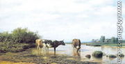 Cows as Watering, 1879 - Clodt von Jurgensburg Mikhail Konstantinovitch
