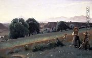 Landscape at Mornex, c.1842 - Jean-Baptiste-Camille Corot