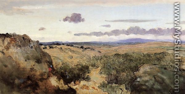Mountain Landscape, c.1855-60 - Jean-Baptiste-Camille Corot
