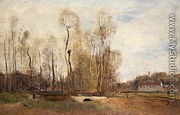 Auvers-sur-Oise: Daubigny's pond, c.1855 - Jean-Baptiste-Camille Corot