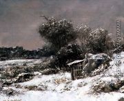 Winter Scene - Jean-Baptiste-Camille Corot