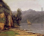 Vue du Lac Leman, c.1873-77 - Gustave Courbet