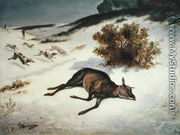 Hind Forced Down in the Snow, 1866 - Jean-Baptiste-Camille Corot