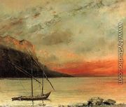 Sunset over Lake Leman, 1874 - Gustave Courbet
