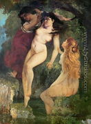 Three Bathers - Gustave Courbet