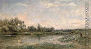 Along the River, 1874 - Charles-Francois Daubigny