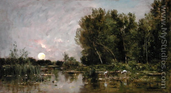 Moonrise, 1877 - Charles-Francois Daubigny