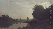 The Banks of the Oise, Morning, 1866 - Charles-Francois Daubigny