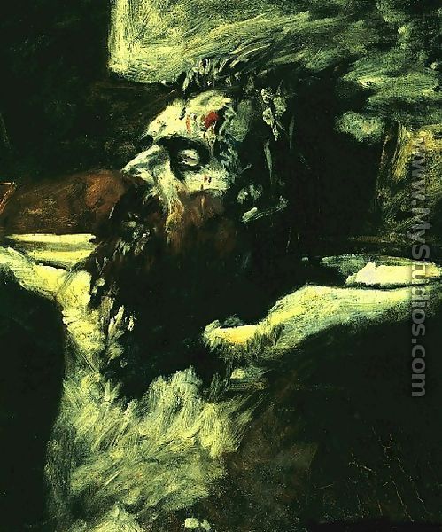 Head of Jesus, Preparation for The Crucifixion, 1893 - Nikolai Nikolaevich Ge (Gay)