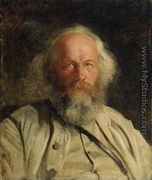 Portrait of Mikhail Alexandrovich Bakunin (1814-76) 1871 - Nikolai Nikolaevich Ge (Gay)